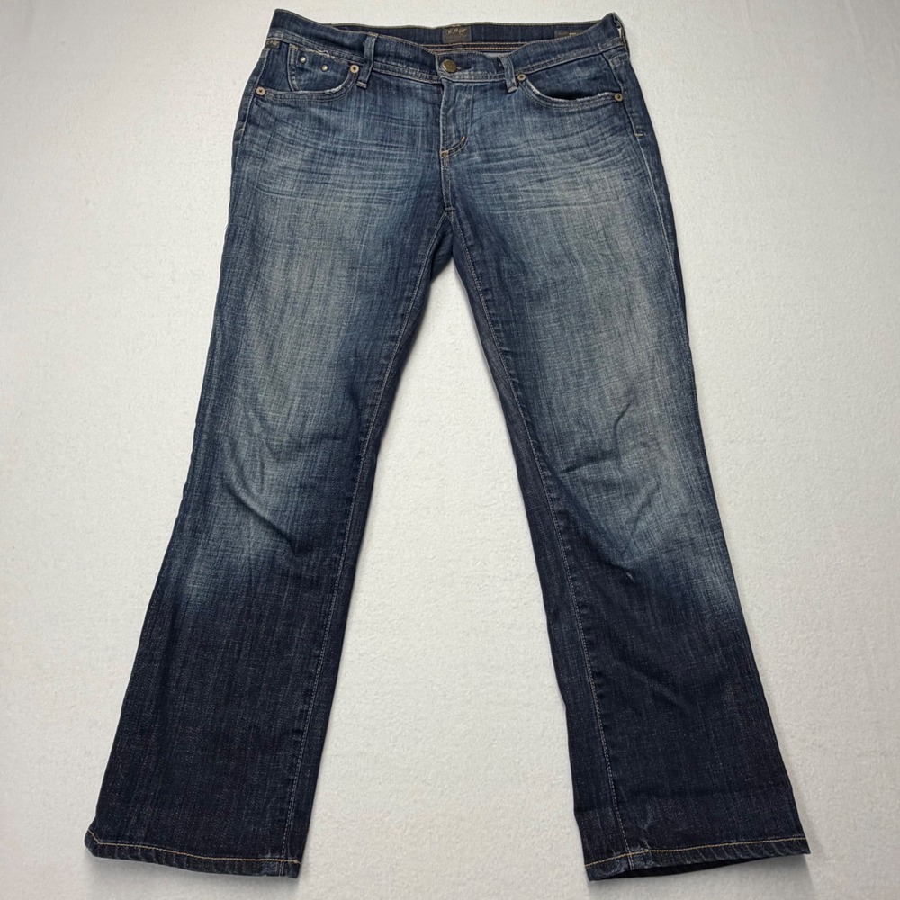 Citizens of Humanity Manic Mini Bootcut Jeans Dark Wash Size 28 Low Rise - Picture 2 of 11